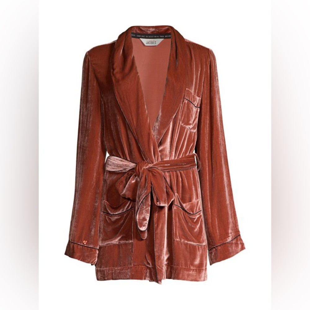 sleeping with jacques dark pink robe